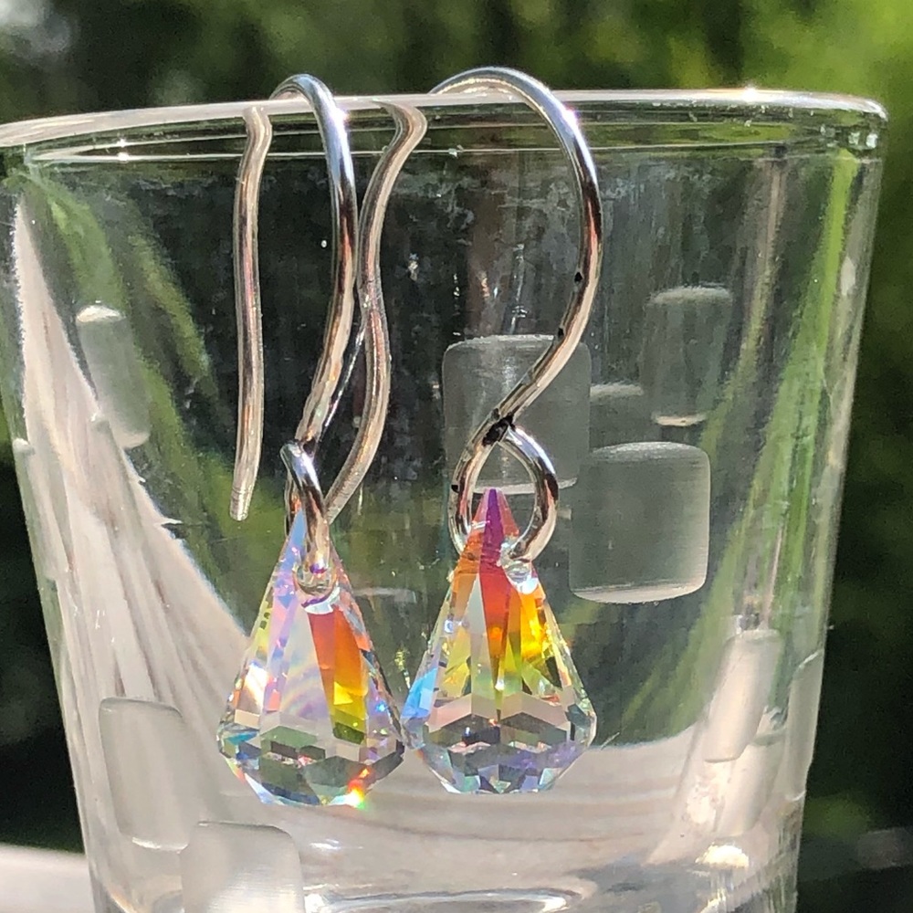Sterling Silver and Swarovski Crystal Earr…